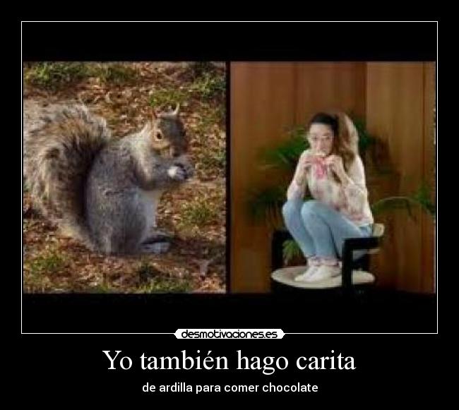 Yo también hago carita -