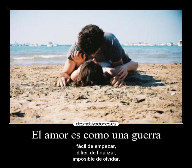 El amor es como una guerra -