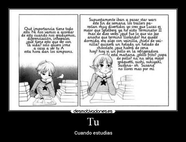 Tu - Cuando estudias
