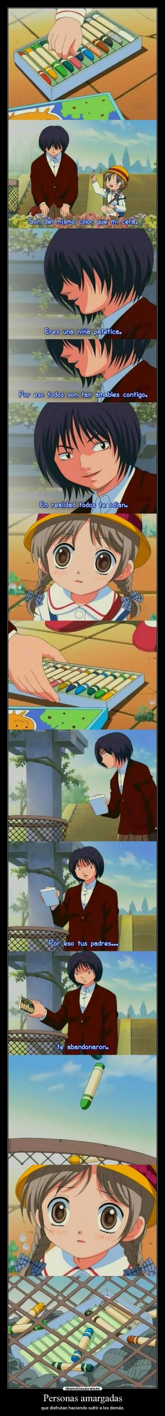 Personas amargadas -