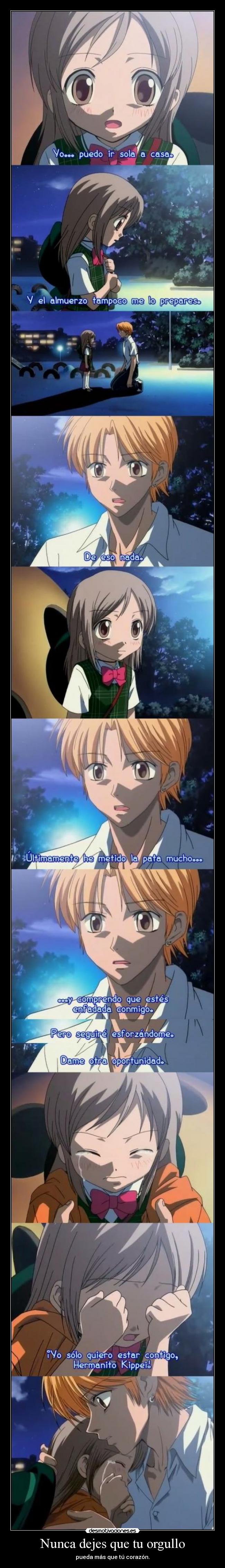 Nunca dejes que tu orgullo -