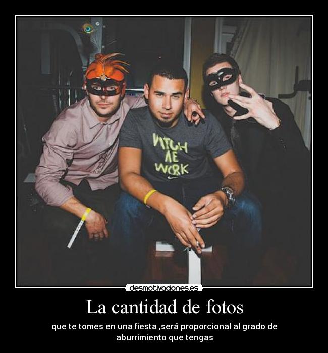 La cantidad de fotos -