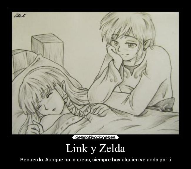 Link y Zelda -