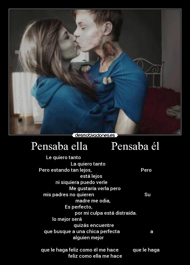 Pensaba ella Pensaba él -