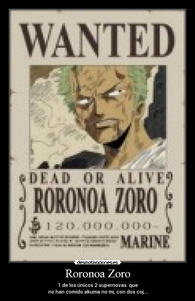carteles zoro desmotivaciones