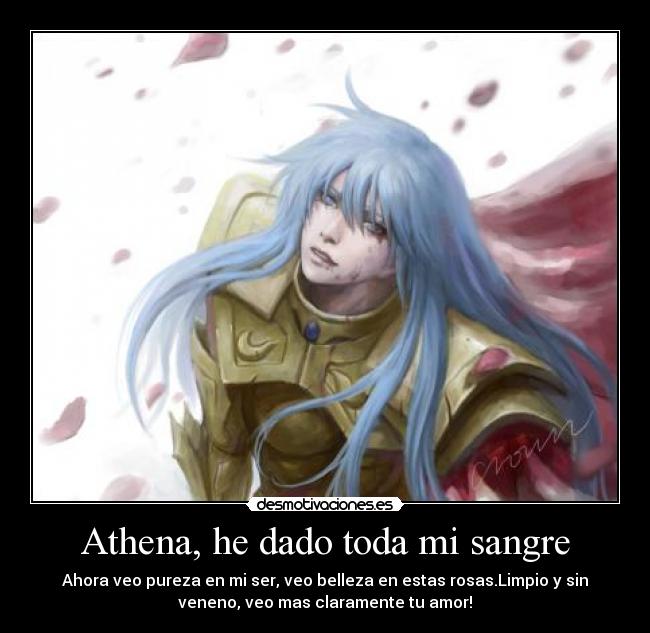 Athena, he dado toda mi sangre -