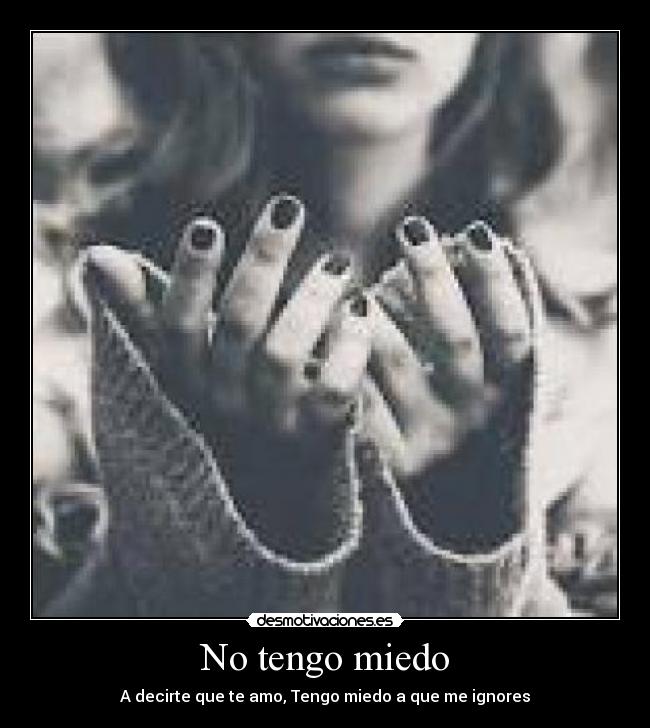 No tengo miedo -