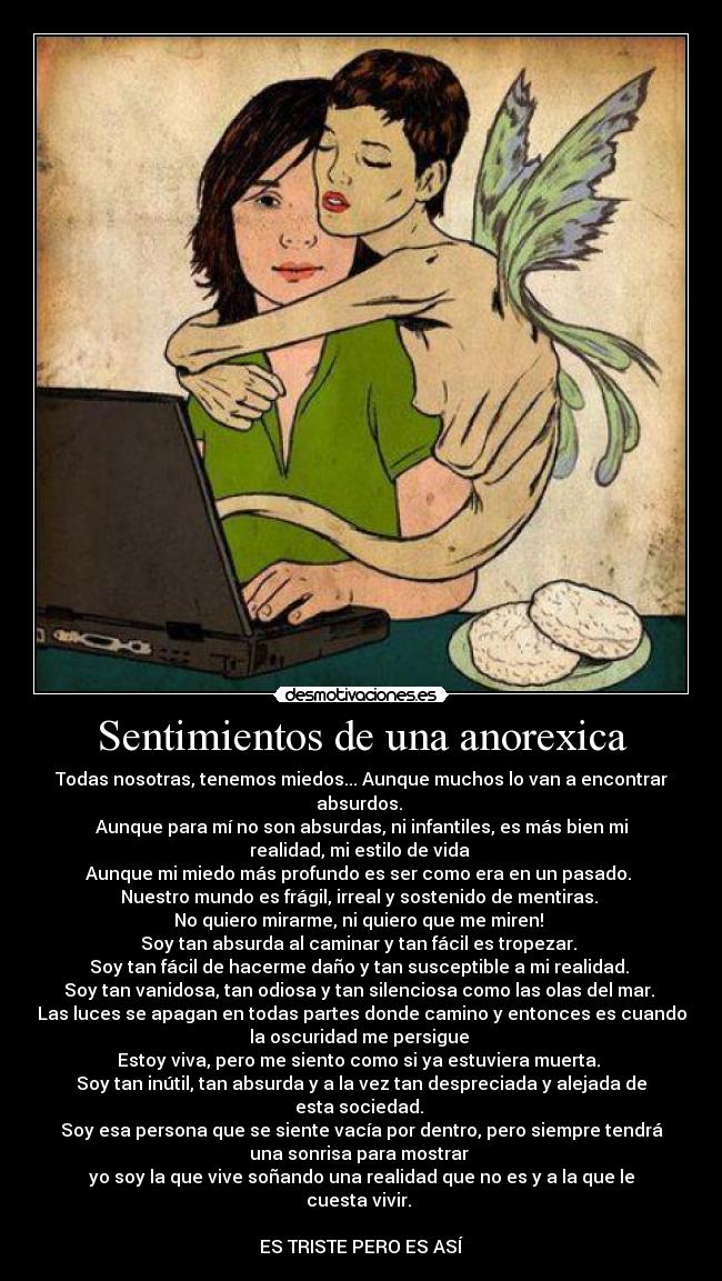Sentimientos de una anorexica - 
