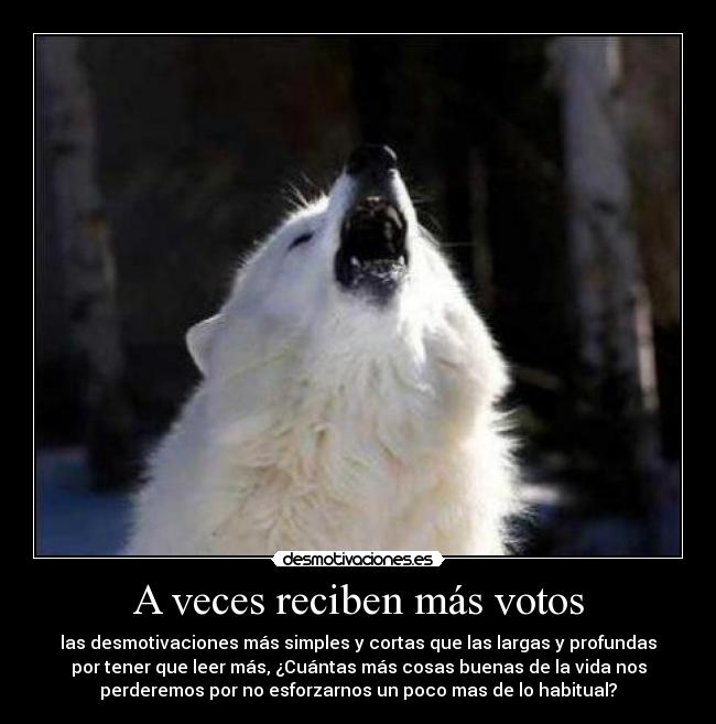 A veces reciben más votos - 