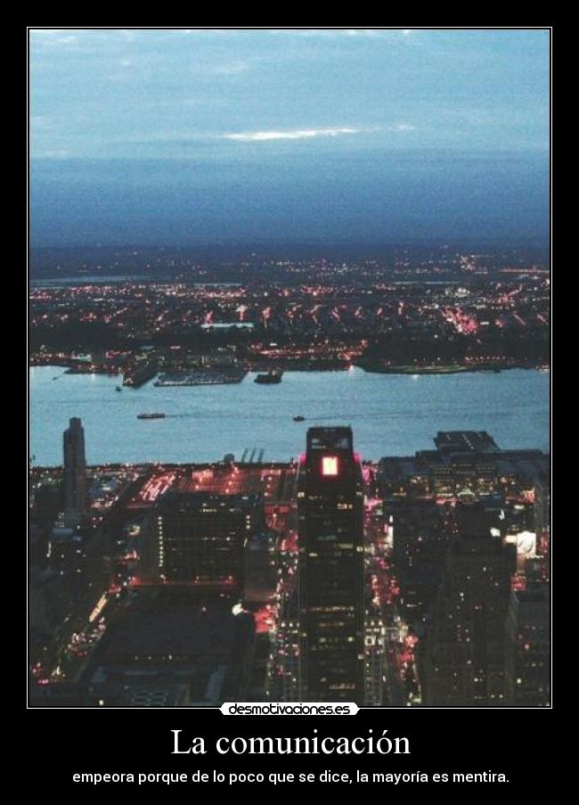 La comunicación -