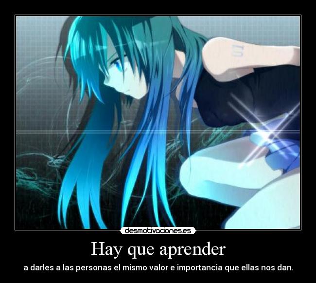 Hay que aprender -