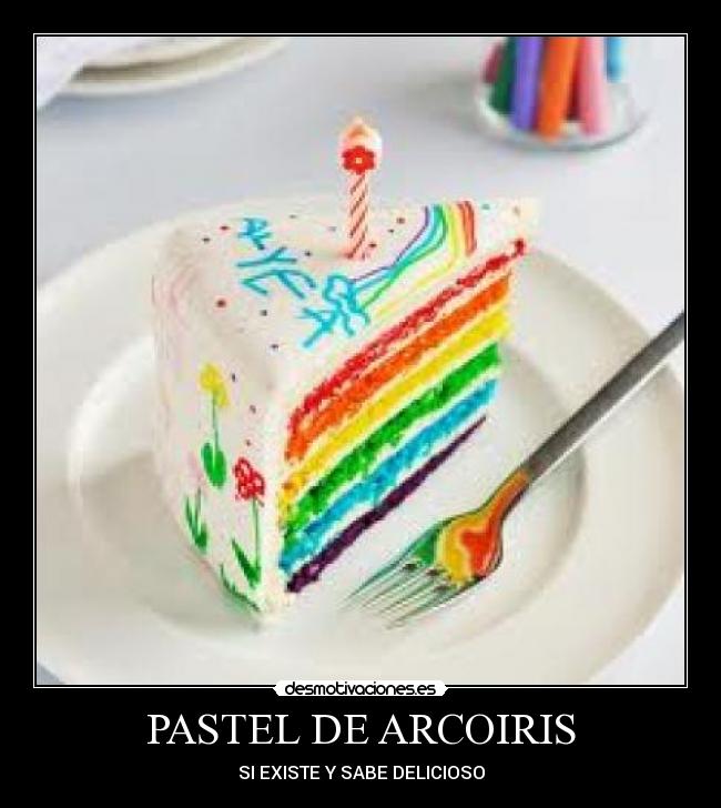 carteles rainbow cake desmotivaciones