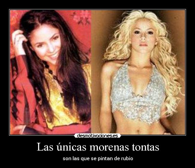 Las únicas morenas tontas - 