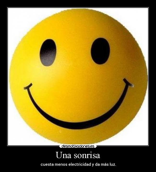 Una sonrisa -
