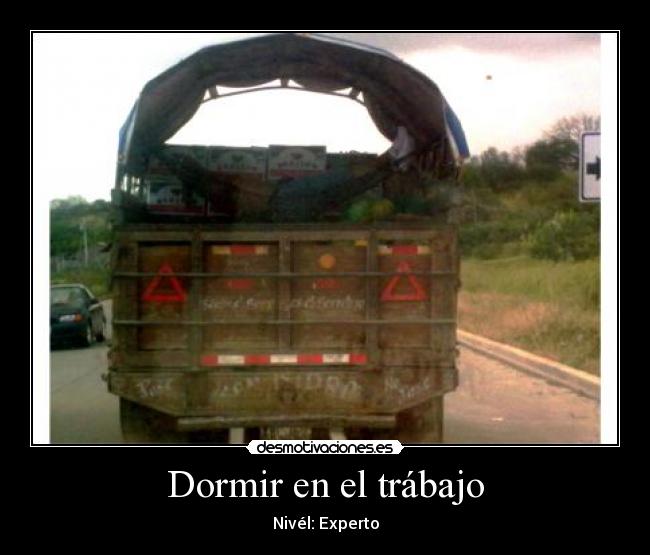 Dormir en el trábajo -