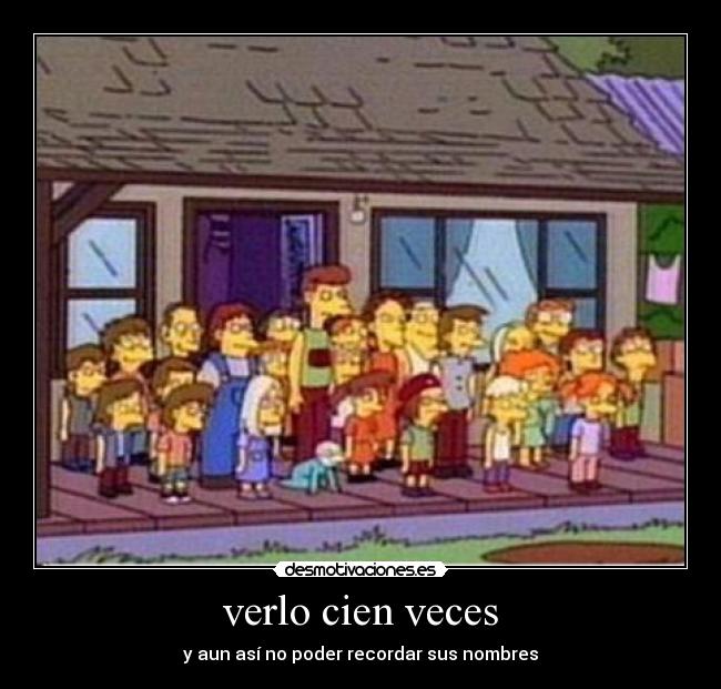 carteles los simpsons cletus hijos cien veces desmotivaciones