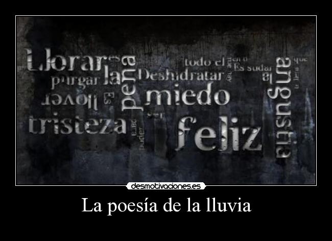 La poesía de la lluvia -