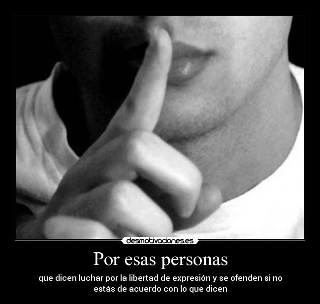 Por esas personas -