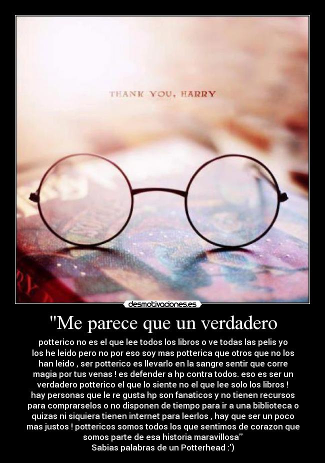 Me parece que un verdadero -