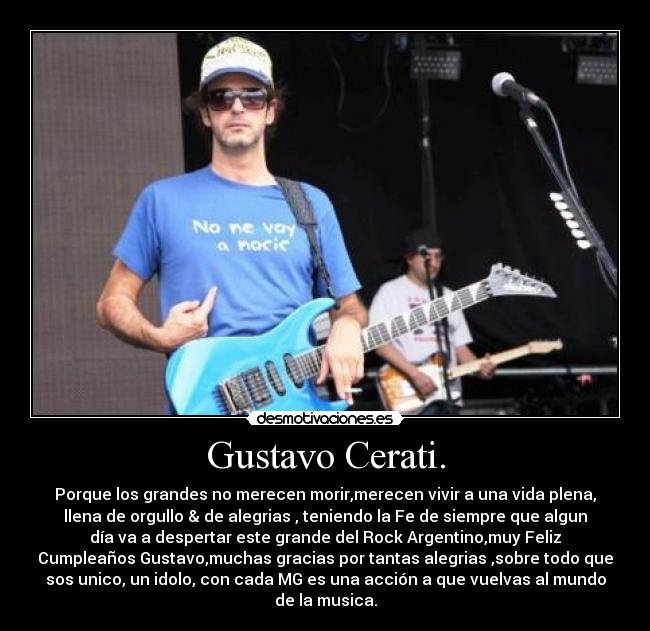 Gustavo Cerati. - 