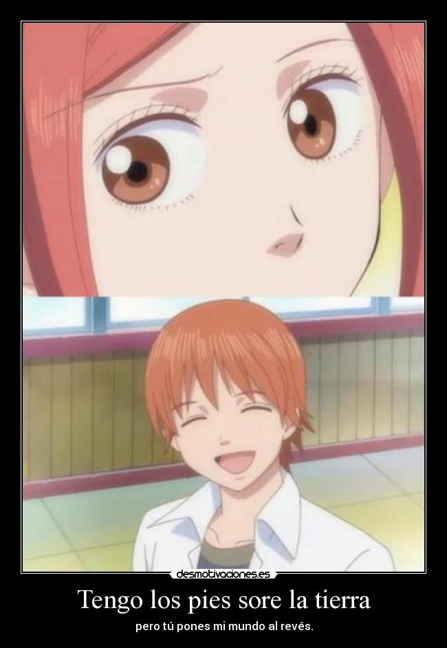 Tengo los pies sore la tierra -