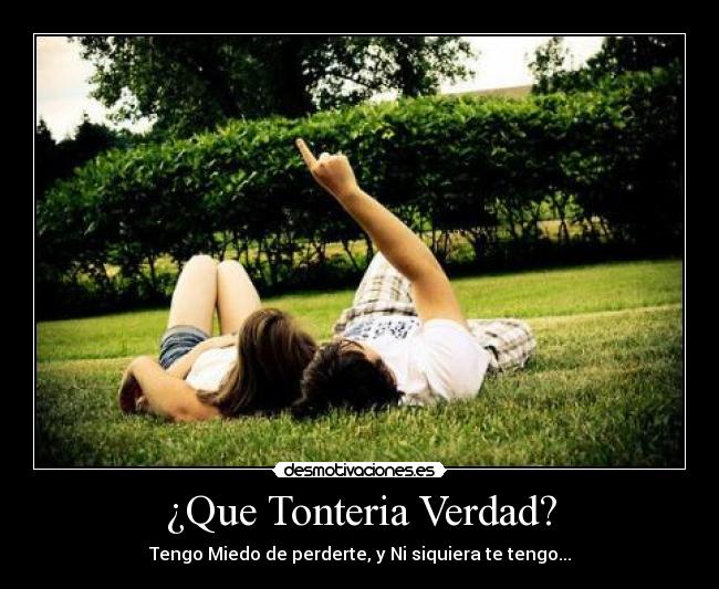 ¿Que Tonteria Verdad? - 