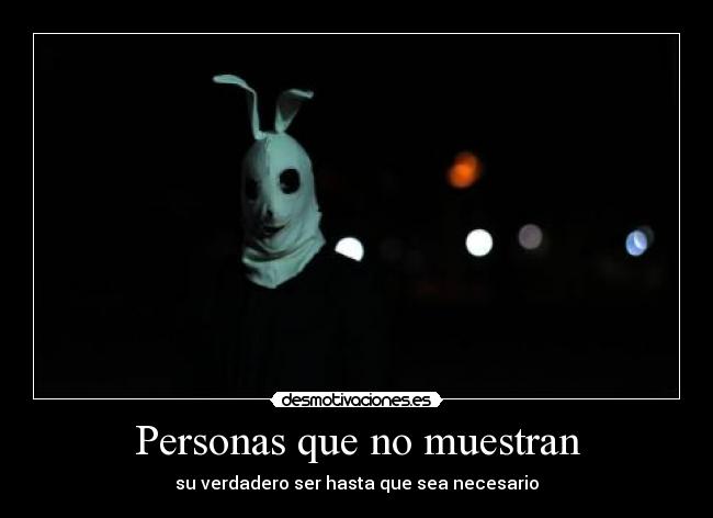 Personas que no muestran -