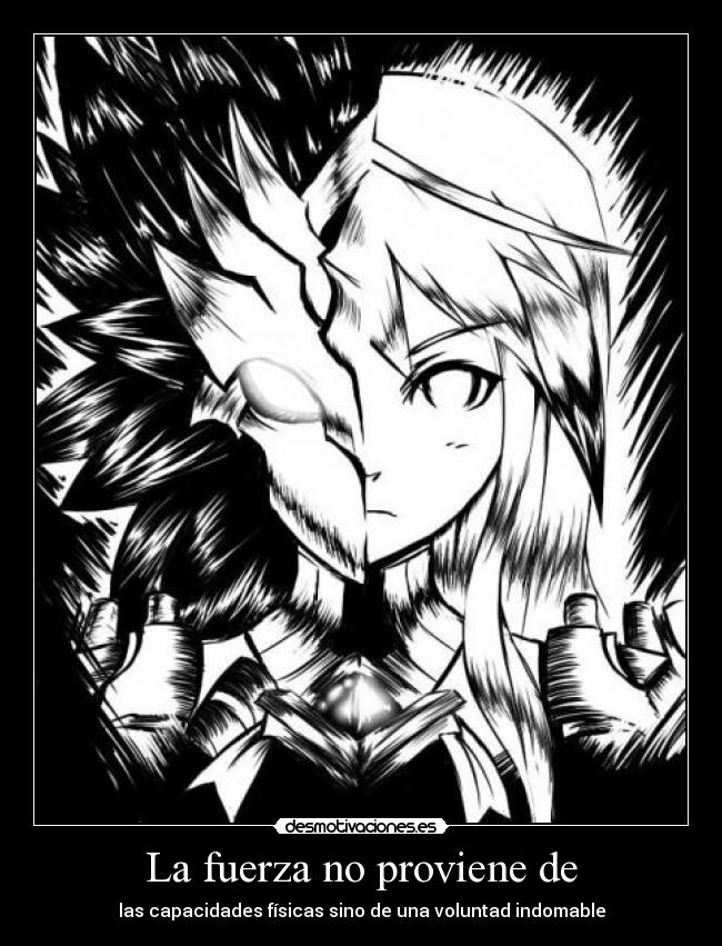 carteles voluntad indomable fuerza chung iron paladin desmotivaciones