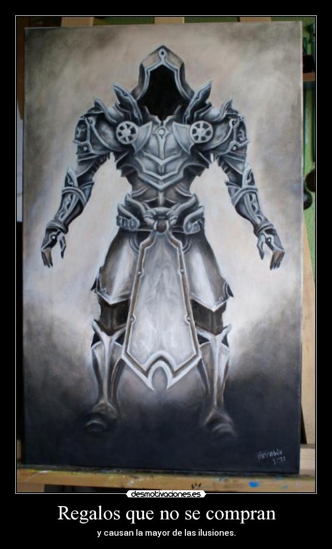 carteles regalos que compran hechos mano tyrael dibujo mio clanart diablo iii desmotivaciones