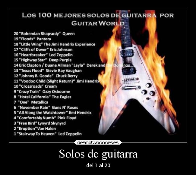 Solos de guitarra - del 1 al 20