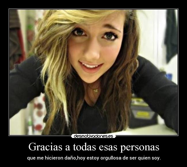 Gracias a todas esas personas -
