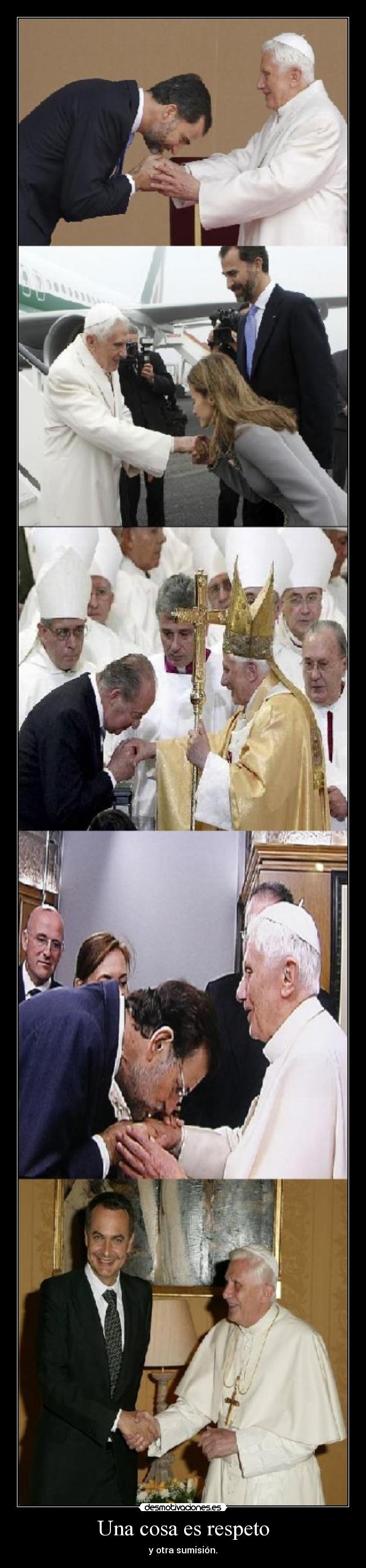 Una cosa es respeto -