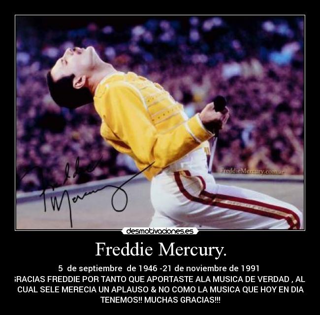 Freddie Mercury. -