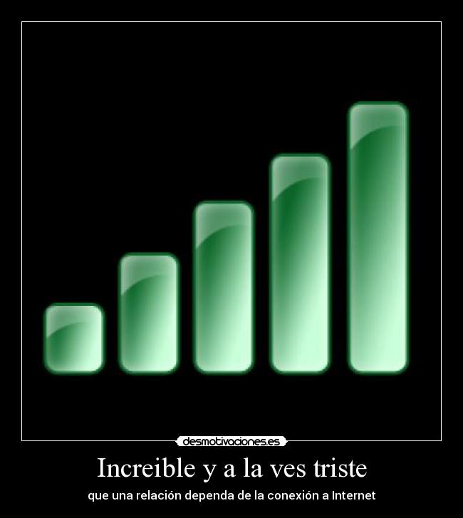 Increible y a la ves triste -