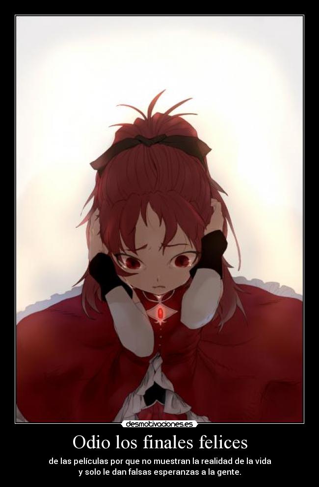 Odio los finales felices -