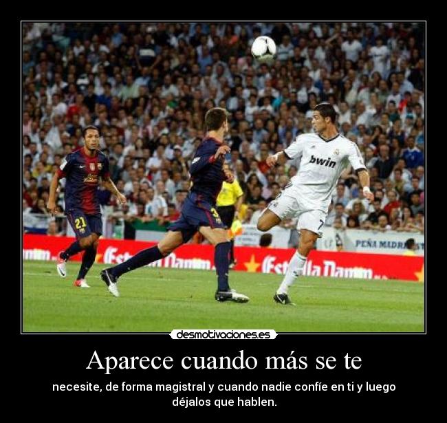 carteles cristiano ronaldo golazo intrudersokno callar bocas desmotivaciones