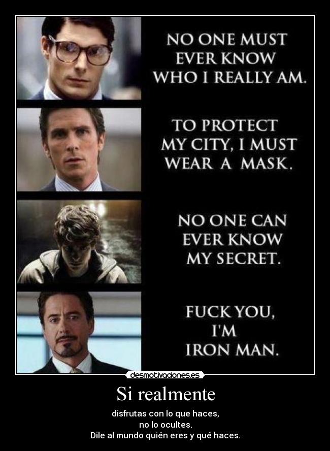 carteles marvel comics super heroes superman batman spiderman ironman fuck logic disfrutar desmotivaciones