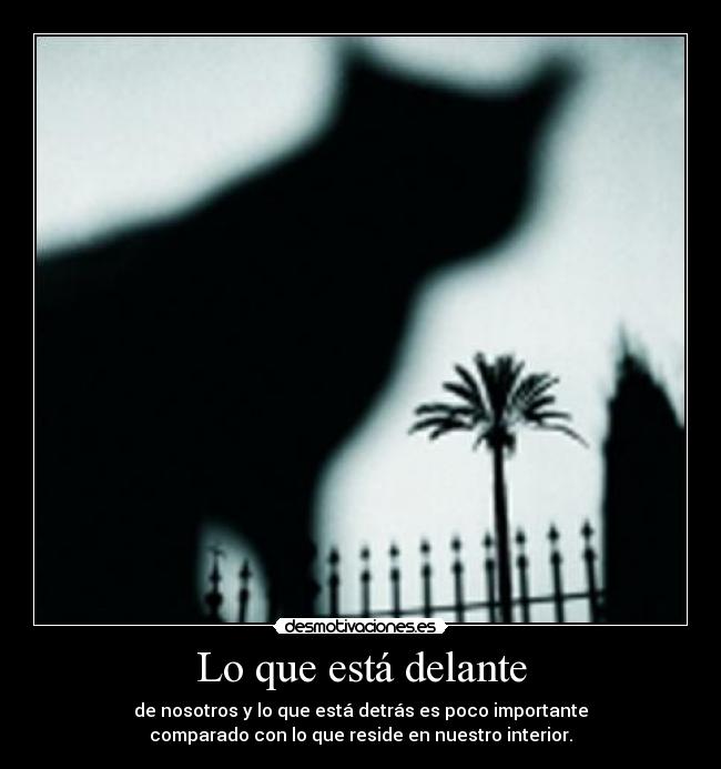 Lo que está delante - 