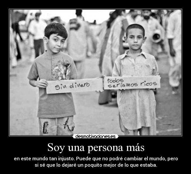 Soy una persona más -