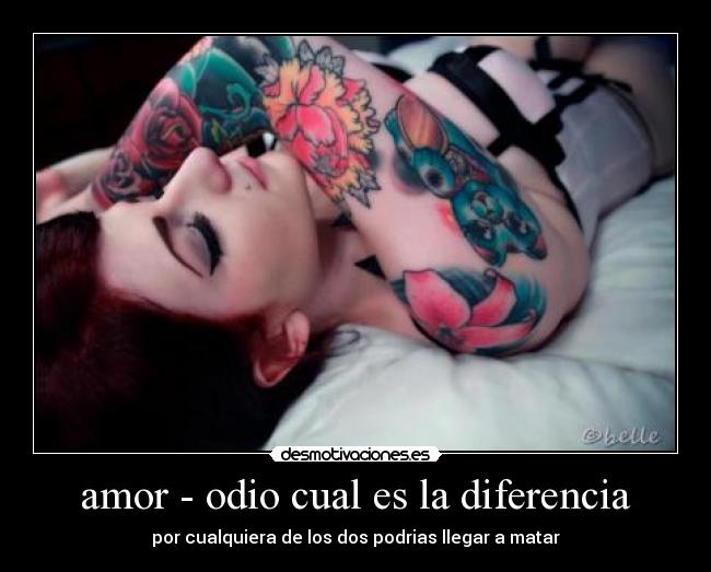 amor - odio cual es la diferencia - 