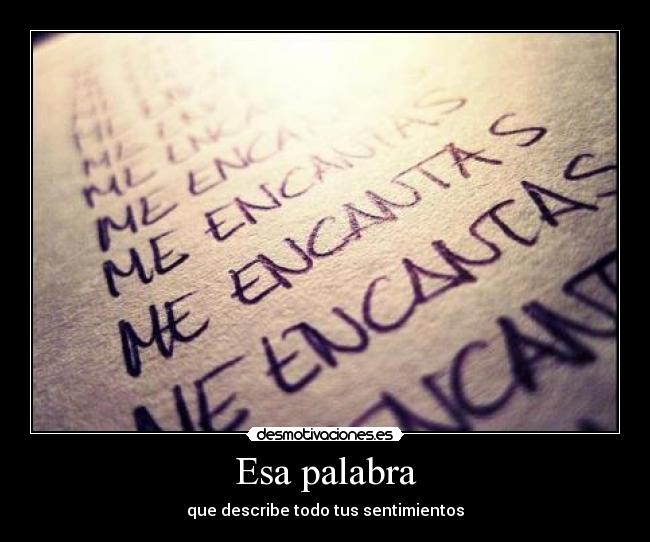 Esa palabra -