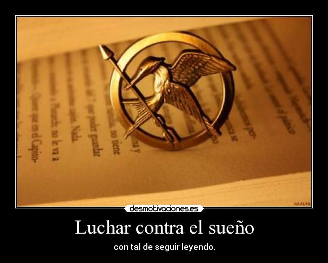 Luchar contra el sueño - con tal de seguir leyendo.