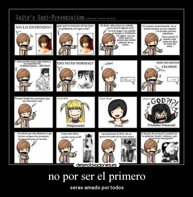 no por ser el primero -