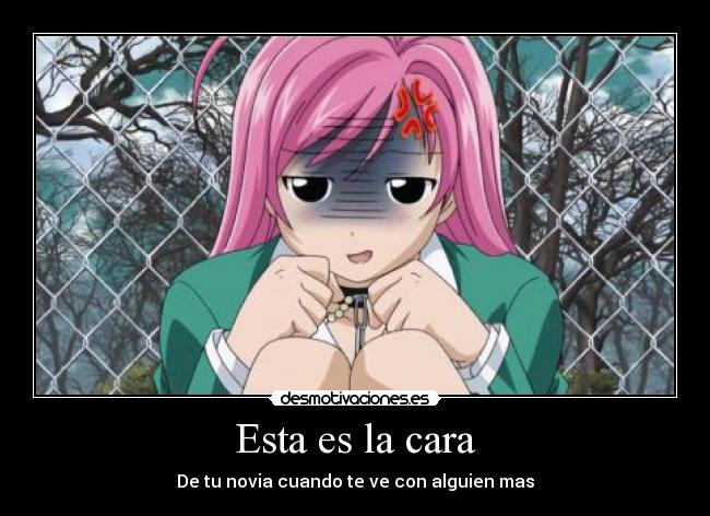 carteles anime rosario vampiro moka desmotivaciones