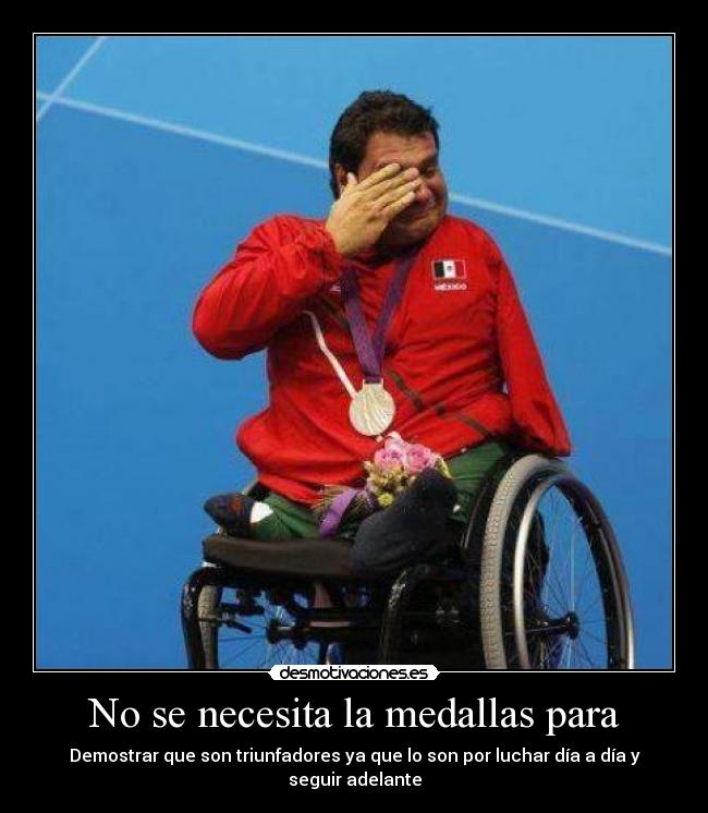 No se necesita la medallas para - 