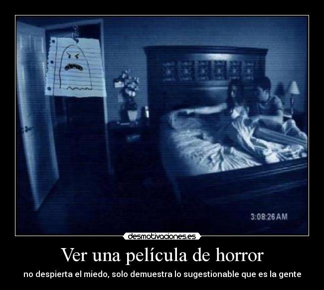 Ver una película de horror - 