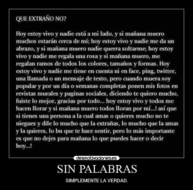 SIN PALABRAS -