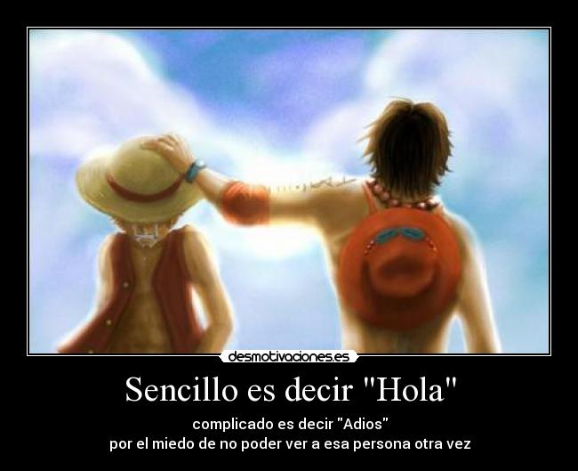 Sencillo es decir Hola -