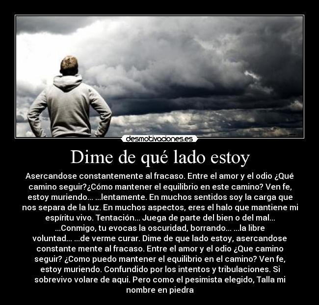 Dime de qué lado estoy - 