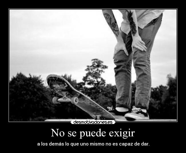 No se puede exigir - 